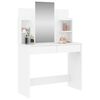 vidaXL Toeletta con Specchio Bianco 96x39x142 cm
