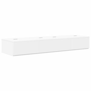 vidaXL Scrivania studio Bianco 110 x 40 x 19,5 cm Legno ingegnerizzato