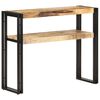 vidaXL Tavolo Consolle 90x30x75 cm in Legno di Mango Grezzo