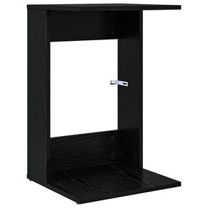 vidaXL Tavolo laterale Rovere Nero 40 x 38 x 62,5 cm