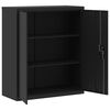 vidaXL Armadio Classificatore Nero 90x40x105 cm in Acciaio