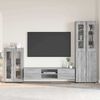vidaXL Set mobile TV con cassetto Grigio Sonoma Legno multistrato