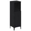 vidaXL Set di mobili per il bagno 3 pcs Rovere nero Legno multistrato