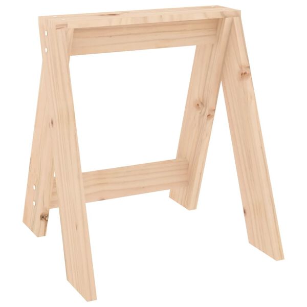 vidaXL Sgabelli 2 pz 40x40x45 cm in Legno Massello di Pino