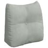 vidaXL Cuscino per Schiena Grigio chiaro 45 x 24 x 50 cm Velluto