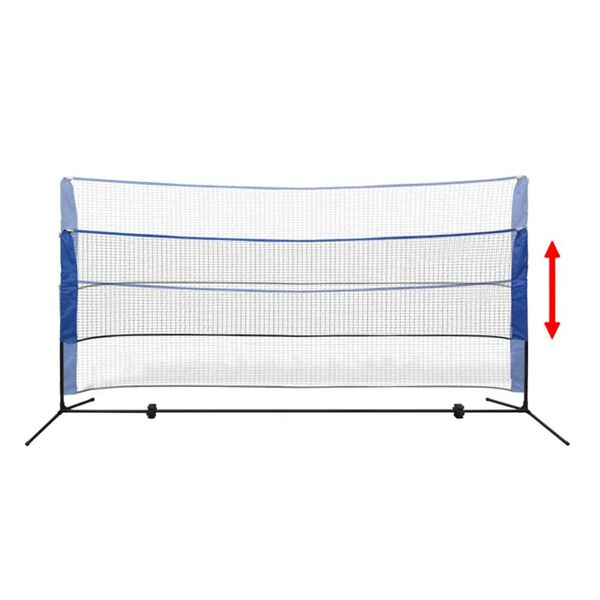vidaXL Set Rete da Badminton con Volani 300x155 cm
