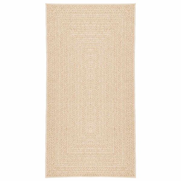 vidaXL Tappeto ZIZUR Beige 60x110 cm Aspetto Iuta Interni ed Esterni