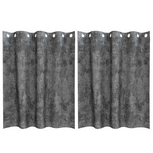vidaXL Tende in Velluto 2 pz Grigio 140 x 140 cm Velluto