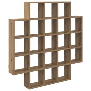 vidaXL Scaffale da parete Rovere Artigianale 100 x 13 x 100 cm