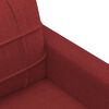 vidaXL Poltrona Rosso Vino 60 cm in Tessuto