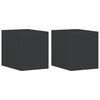 vidaXL Applique da Parete per Esterni 2 pz Nere Alluminio Pressofuso