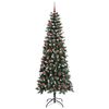 vidaXL Albero di Natale artificiale con 300 LED Verde 210 cm