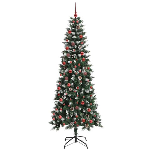 vidaXL Albero di Natale artificiale con 300 LED Verde 210 cm
