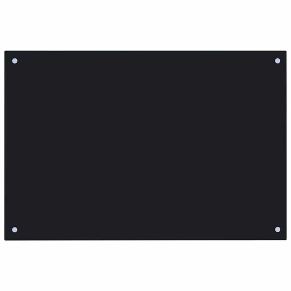 vidaXL Paraschizzi per Cucina Nero 90x50 cm in Vetro Temperato