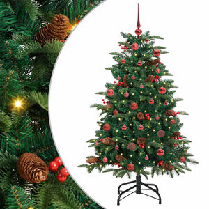 vidaXL Albero di Natale artificiale con 150 LED Verde 150 cm