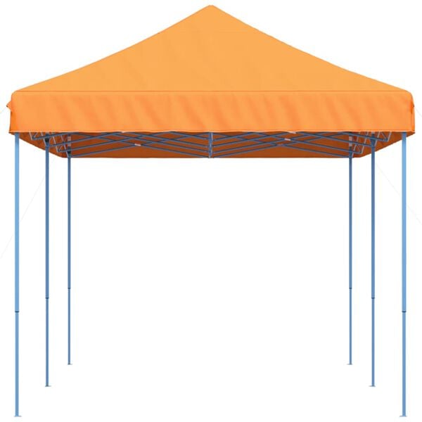 vidaXL Tenda da Festa Pieghevole Pop-Up Arancione 580x292x315 cm