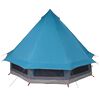 vidaXL Tenda Tipi Familiare con tetto Blu 404 x 370 x 270 cm