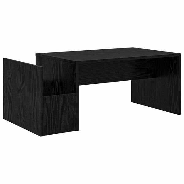 vidaXL Tavolino da salotto Rovere Nero 90 x 45 x 35 cm