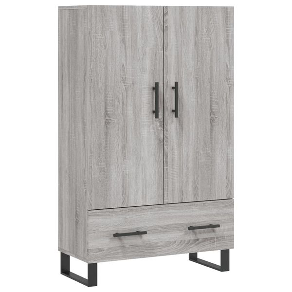 vidaXL Credenza Grigio Sonoma 69,5x31x115 cm in Legno Multistrato