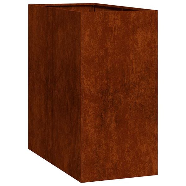 vidaXL Fioriera Arrugginita 40x80x80 cm in Acciaio Corten