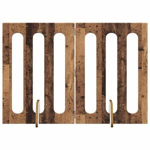 vidaXL Recinto pieghevole per animali 2 pcs Legno di quercia