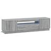 vidaXL Mobile TV LED Sonoma grigio Legno ingegnerizzato