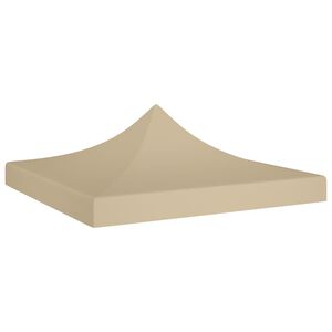 vidaXL Tetto per Tendone per Feste 3x3 m Beige 270 g/m&sup2;