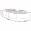 vidaXL Struttura letto piattaforma Crema 90 x 200 cm Tessuto
