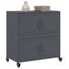 vidaXL Credenza Antracite 68x39x72 cm in Acciaio