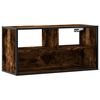 vidaXL Mobile TV Rovere Fumo 80x31x39,5 cm Legno Multistrato e Metallo