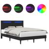 vidaXL Struttura del letto con testiera Nero 140 x 190 cm Similpelle