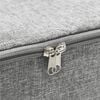vidaXL Scatola Portaoggetti in Tessuto 70x40x18 cm Grigio