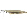 vidaXL Tenda retrattile manuale con LED 3,5 x 2,5 m