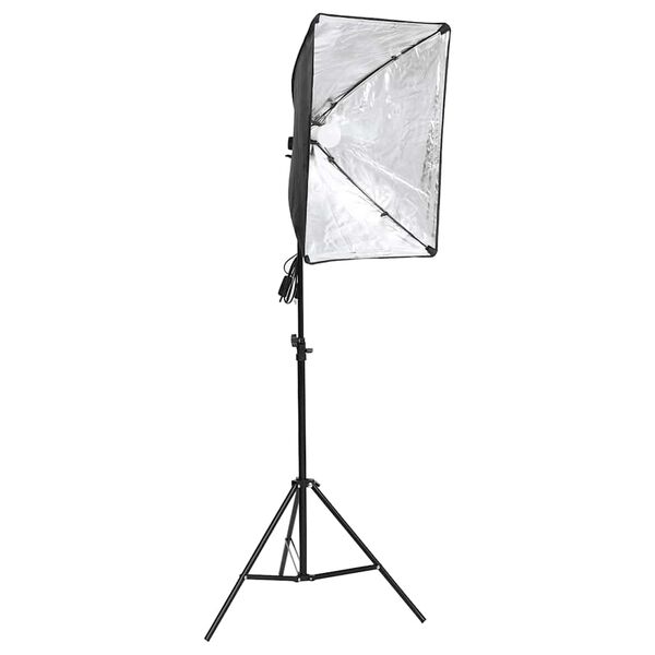 vidaXL Kit di Illuminazione da Studio con Fondali e Softbox