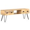 vidaXL Mobile Porta TV 120x35x45 cm Legno Massello di Mango