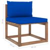 vidaXL Set Salotto Giardino Pallet Cuscini 3 pz Legno Pino Impregnato