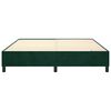 vidaXL Struttura Letto a Rete a Molle Verde Scuro 200x200 cm in Velluto