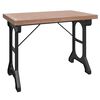 vidaXL Tavolo da Pranzo 110x65x82cm in Legno Massello di Abete e Ferro