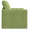 vidaXL Divano letto 60cm Verde chiaro Velluto