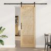 vidaXL Porta scorrevole ORKDAL Marrone 73,5 x 211 cm Pino massello