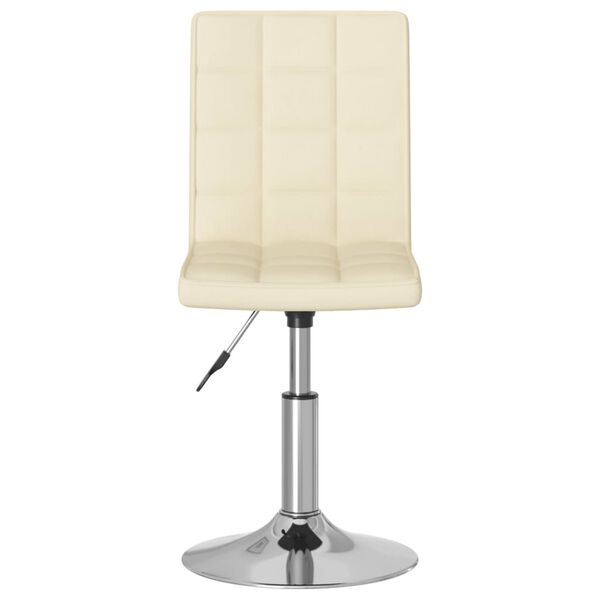 vidaXL Sedie da Pranzo Girevoli 4 pz Crema in Tessuto