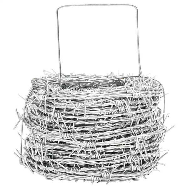 Filo spinato galvanizzato per recinzioni metalliche, recinti