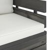 vidaXL Set Divani da Giardino su Pallet 6 pz con Cuscini Massello Pino