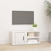 vidaXL Mobile Porta TV Bianco Lucido 80x31,5x36 cm Legno Multistrato