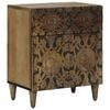 vidaXL Mobiletto da Letto Marrone 50 x 33 x 60 cm