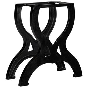 vidaXL Gambe per Tavolino da Caff&egrave; 2 pz a Forma di X in Ghisa