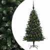 vidaXL Albero di Natale Artificiale con Palline 150 cm 150 LED