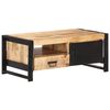 vidaXL Tavolino da Salotto 100x50x40 cm in Legno Grezzo di Mango