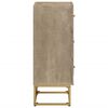 vidaXL Cassettiera 55x30x76 cm in Legno Massello di Mango e Ferro