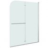 vidaXL Box Doccia Pieghevole a Libro 2 Pannelli in ESG 95x140 cm